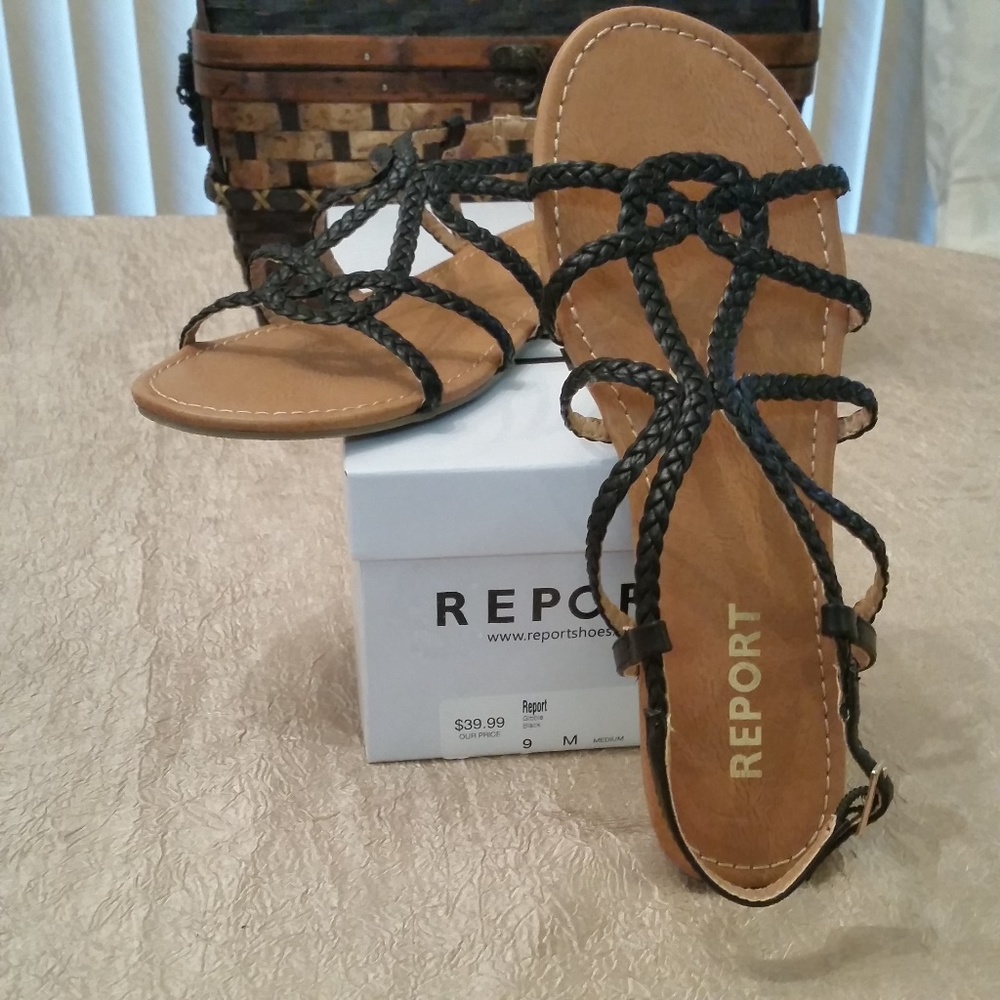 REPORT Gibbie Women's Sandals Black Size 9M - Picture 5 of 5